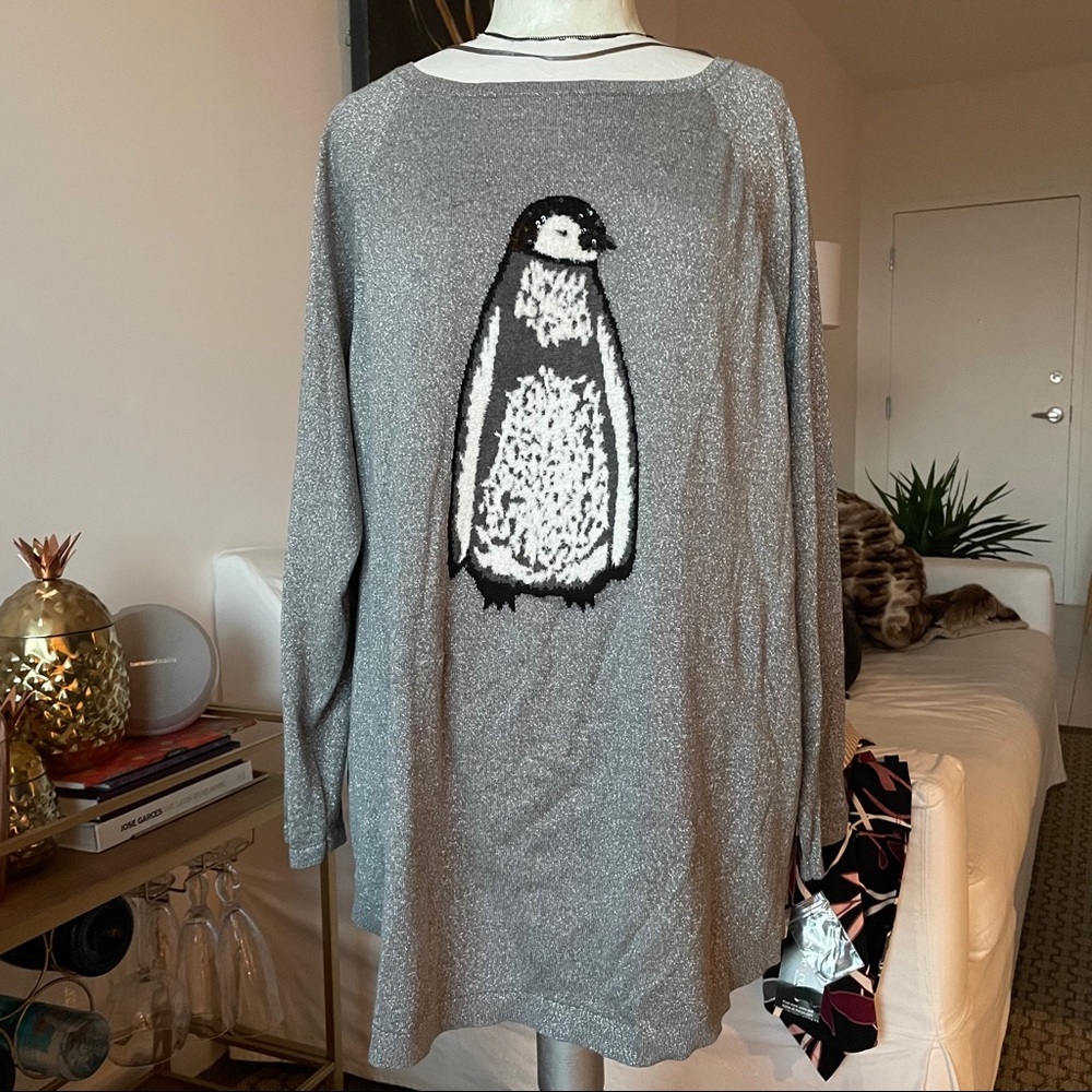 NWT | STYLE & CO | WOMENS | GRAY SILVER | TOP | 3X